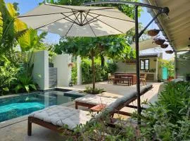 SaffronStays Belle Maison - 3BR French style luxury villa with pool, bougainvillae views & alfresco dining near Kihim Beach