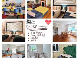 Epicsa - Corporate & Family Stay in 3 Bedroom House with Garden, FREE parking, hotel v destinácii Cambridge