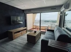 Studio, vue imprenable Marina