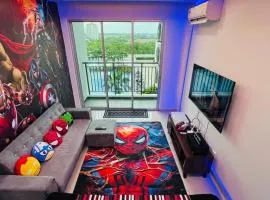 MARVEL Universe Retreat - Infinity Pool, Ps5, Private-Cinema with Pool-view Balcony - M4