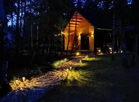 DOMEK W BRZOZACH nad jeziorem z balią na wyłączność
