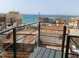 2 bedrooms house with sea view enclosed garden and wifi at Alicante Alacant