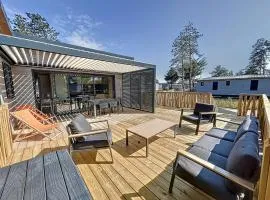 Chalet de standing 6 pers - Piscine chauffée - Proche plage - WIFI - Parking - Terrasse privée - FR-1-361-476