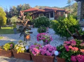 A wooden house in Kardamyla