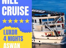 NILE CRUISE NP every MONDAY from LUXOR 4nights & every FRIDAY from ASWAN 3 nights, hotel i nærheden af Luxor Internationale Lufthavn - LXR, Luxor