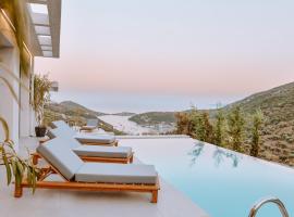 Luxury Villas Theros with private pools, hotell sihtkohas Sívota