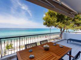 Siviri Sunset Amazing Sea View- With fireplace -Starlink wifi, plážový hotel v destinaci Siviri