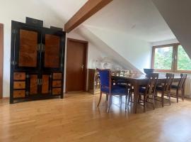 Wunderschönes großes 3 Zimmer Apartament Zentrum Goldstadt Familienfreundlich mit Garage, Hotel in Pforzheim