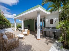 Villa in St Martin unbelievable views over Orient Bay and St Barths, hotel in Orient Bay French St Martin