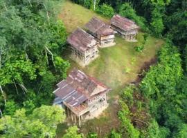 LOVELY JUNGLE LODGE & JUNGLE TREKING only book with us, hotel din Bukit Lawang