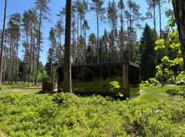 Mustika Mirror minivilla saunaga, hytte i Kärdla