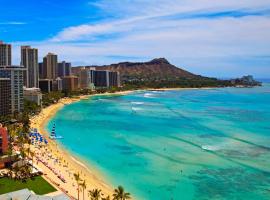 1414- Heart of Waikiki with Kitchen - Free Parking - City View, hotel a Honolulu