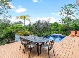 Villa with Minimalist Design & Scenic Deck with Private Infinity Pool and Jungle Views