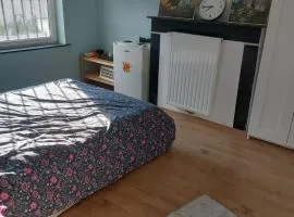 Chambre confortable avec un lit double à schaerbeek cle bleu