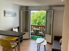 Charmant studio climatisé avec chambre séparée, à 3 kms de Biarritz et Bidart