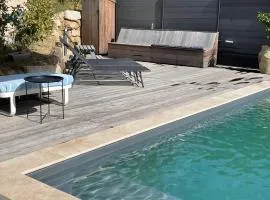 Maison avec 2 couchages piscine privative
