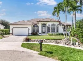 Waterfront home on key lot with pool and sundeck