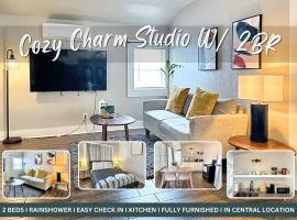 Cozy Charm Studio W 2br I Fully Furnished Lilac2, hytte i Midwest City
