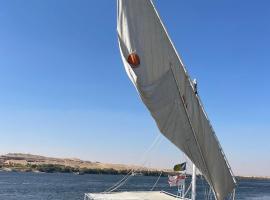 Imaginative sailing boat, boat in Aswan