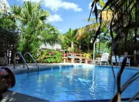 Maison de 4 chambres avec piscine partagee jardin clos et wifi a Saint Joseph a 6 km de la plage