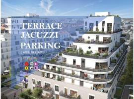 R&eacute;sidence Abraham-Guest Room 1 LaD&eacute;fense U-Arena #Terasse #Fibre #View, hotel com banheiras de hidromassagem em Colombes