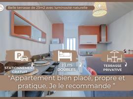 “Le Terracotta” Terrasse -Centre ville- Cosy, apartment in Bourg-en-Bresse