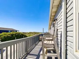 Oak Island Condo with Ocean View Steps to Beach!