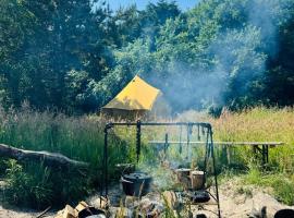 Bell tent Binnen Duin, luxusní kemp v destinaci 't Horntje