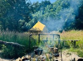 Bell tent Binnen Duin, glamping en 't Horntje