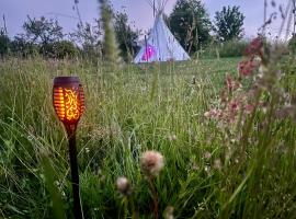 Romantic Wildlife Tipi Teepee Tomnatic Bihor Romania Apuseni, luxusní stan v destinaci Tomnatic