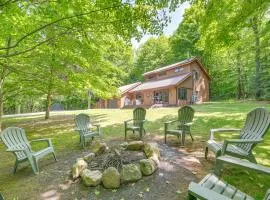 Alden Home with Fire Pit Steps to Torch Lake!