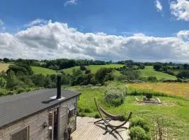 A luxury lodge, log burner and incredible views