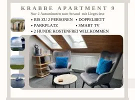 Krabbe Studio Apartment, bis zu 2 Hunden kostenfrei willkommen, ideal für Paare oder Alleinreisende, Nähe Bremerhaven