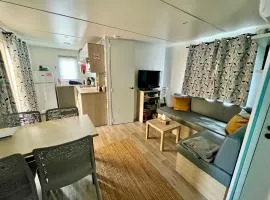 Mobil-home cosy climatisé 5 pers - Terrasse couverte - Plage des Casernes à 800m