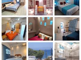 Design Rooms-Kitchenette Economic Studios and Apartments-Evelina Beach Pension a breath away from the Black Beach offer private rooms&studios to suit every traveler's needs, ξενοδοχείο στην Περίσσα