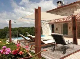 Villa Krug with 3 br and a pool immersed in nature near Buje