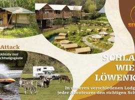 Glempings Serengeti Park Resort pilsētā Hodenhāgena