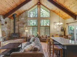 Cabin with Deck and Fire Pit in Blue Lake Springs!