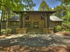 A Stoney River - Luxurious Cherry Log Riverfront Cabin - Hot Tub, Game Room, Multiple Decks, Views of Ellijay River, Goose Islan