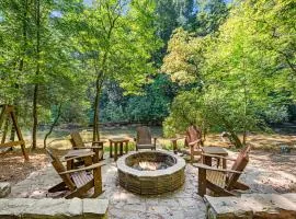 Mountaintown Creek Lodge - Creek Front Fish Cabin - Creekside Relaxation With Fishing, Firepit, Hot Tub, Free-Standing Gas Heate