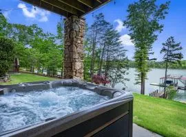 Nottely Island Retreat - Luxury Retreat - Lake Views, Outdoor Kitchen, Firepit, Hot Tub, Game Room, Boat Ramp and Private Dock -