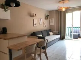 APPART 34 m2 - 300m de la plage - 4 pers - piscine - parking privé