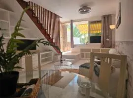 Stylish and comfortable duplex apartment near swimming pool