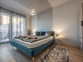 Condo with Garage and Balcony in City Center、ブダペストのコンドミニアム