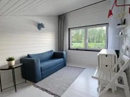 White boat house Aluksne