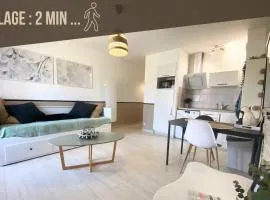 Studio récent proche de la mer