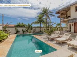 Casa KitePirosca, quartos com vista mar em Fortim