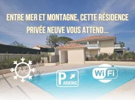 Appart moderne 50m2, résidence neuve, piscine, parking
