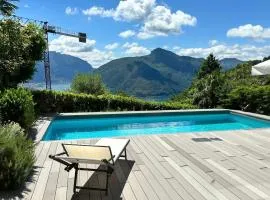 Villa Martino pool and lake view