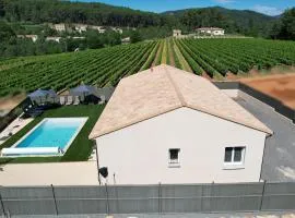 En Ardèche Villa de vacances l'Olympe climatisée avec sa piscine privée et chauffée